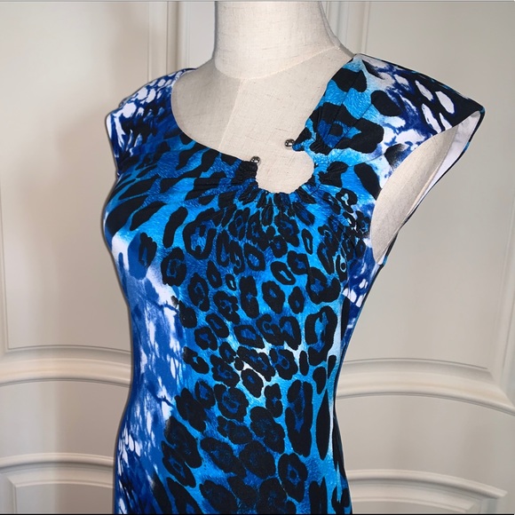 CACH’E Leopard/Snake Print Dress, Size 6 - Picture 10 of 12